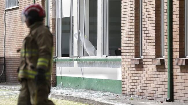 Repudio en Caldas por atentado en la Escuela General Santander de Bogotá. Foto: Colprensa