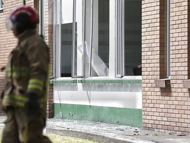 Repudio en Caldas por atentado en la Escuela General Santander de Bogotá. Foto: Colprensa