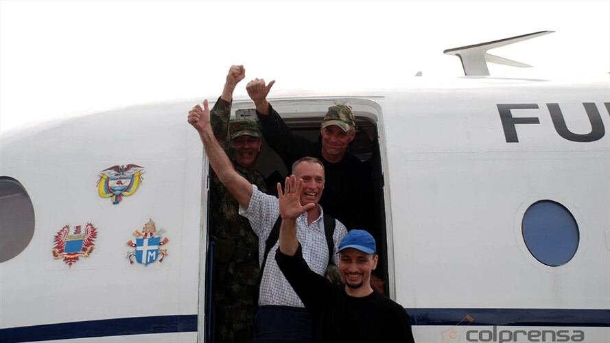 Americanos, exsecuestrados por las Farc. Foto: Colprensa