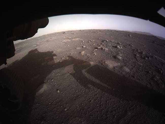 Módulo de aterrizaje Perseverance en Marte. (Photo by NASA via Getty Images)