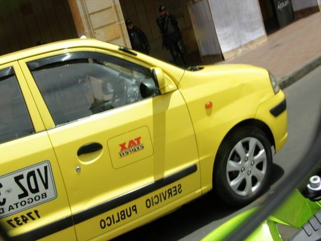 Taxistas Bogotá. Foto: Colprensa