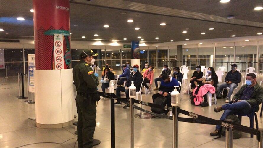 45 colombianos varados en República Dominicana fueron repatriados. Foto: Migración Colombia