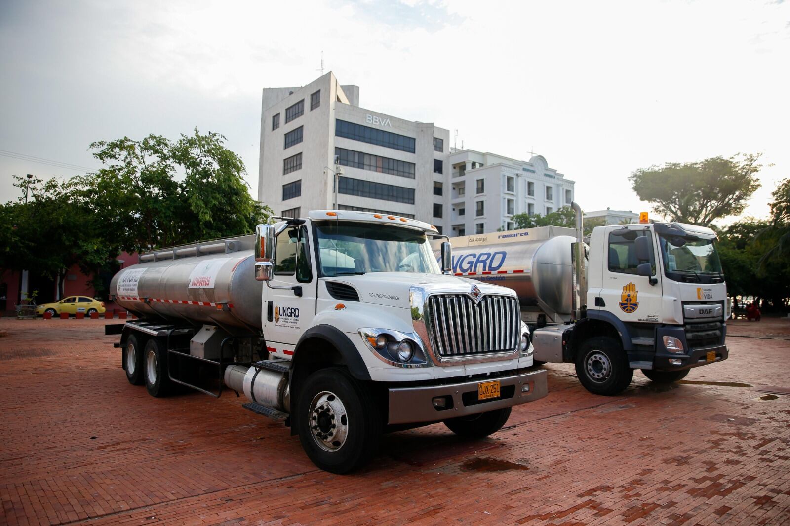 Carrotanques en Santa Marta para distribución de agua potable/ Alcaldía de Santa Marta.