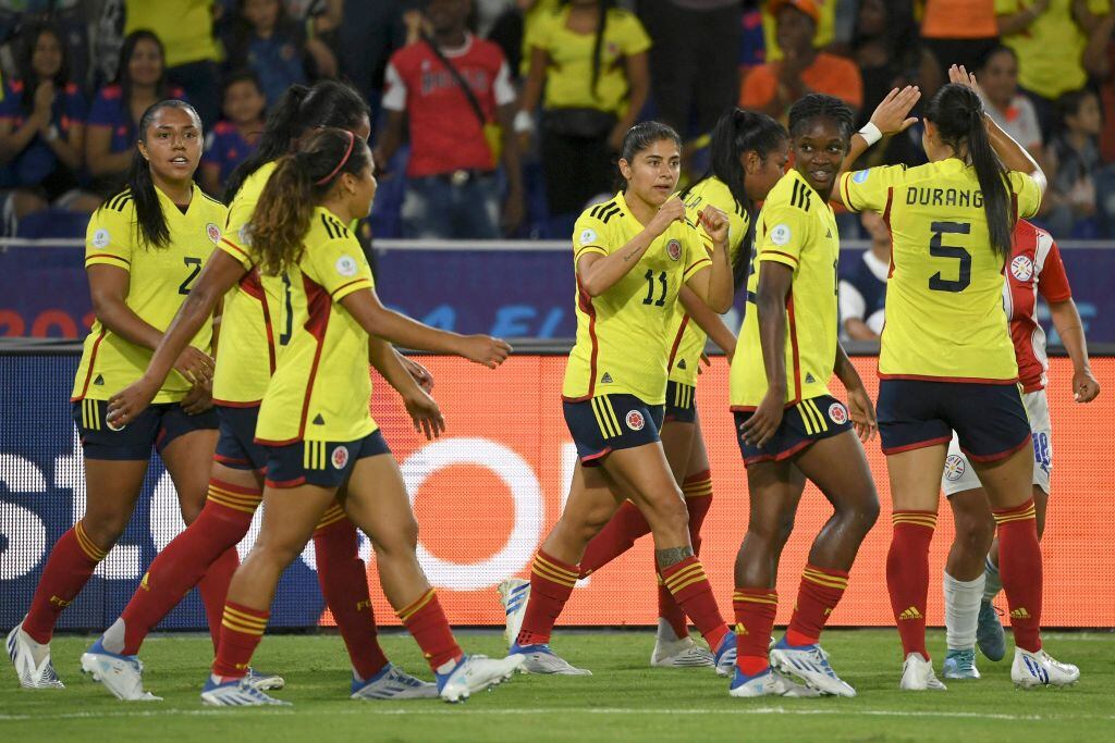 Selección Colombia femenina. (Photo by Juan BARRETO / AFP) (Photo by JUAN BARRETO/AFP via Getty Images)