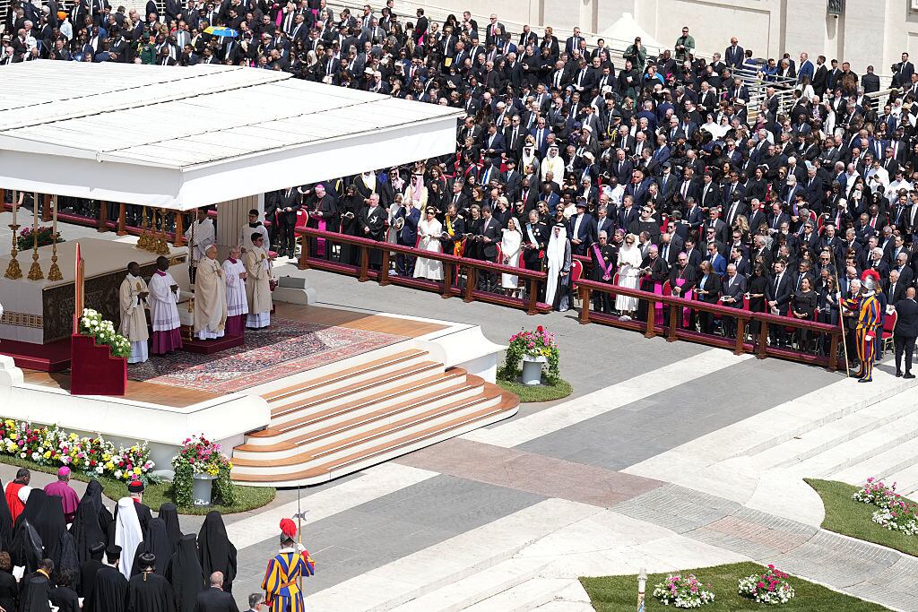 Misa del inicio de pontificado de León XIV. Foto: Getty Images.