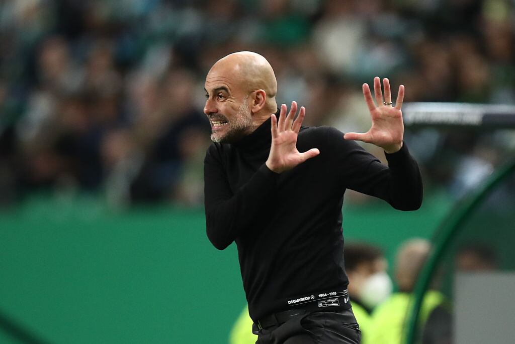 Pep Guardiola, técnico de Manchester City (Photo by Robbie Jay Barratt - AMA/Getty Images)