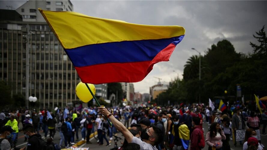 Paro Nacional contra la reforma tributaria. Foto: Colprensa - Sergio Acero