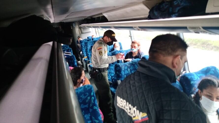 El operativo se adelantó en el Puente de Boyacá.. Foto: Metun