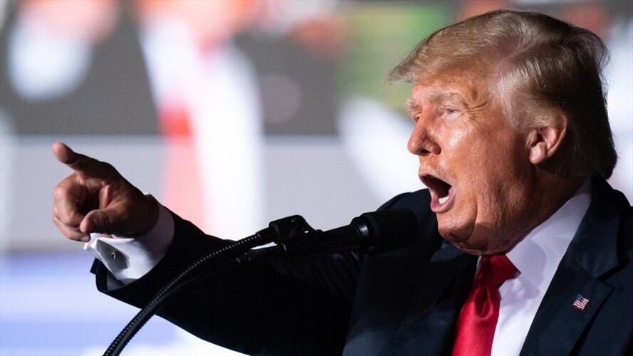 Donald Trump en una conferencia republicana en Georgia. Foto: Getty Images/Sean Rayford
