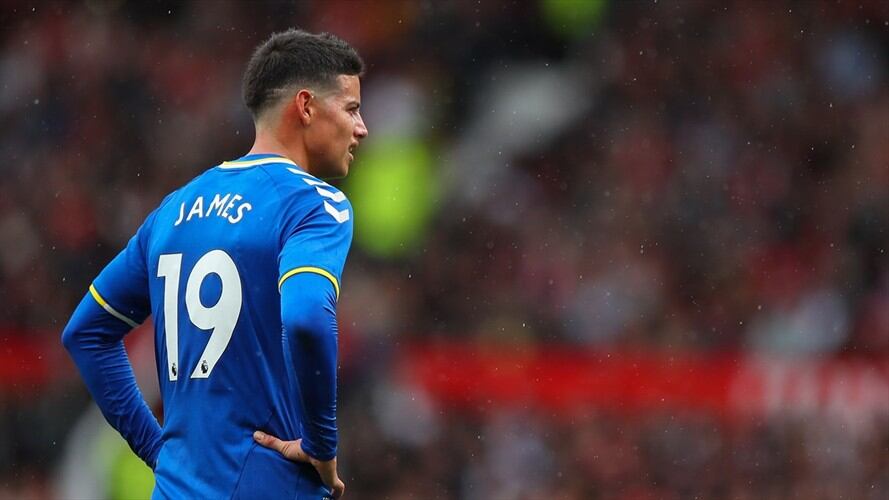 James Rodríguez en pretemporada con el Everton . Foto: Jay Barratt - AMA/Getty Images