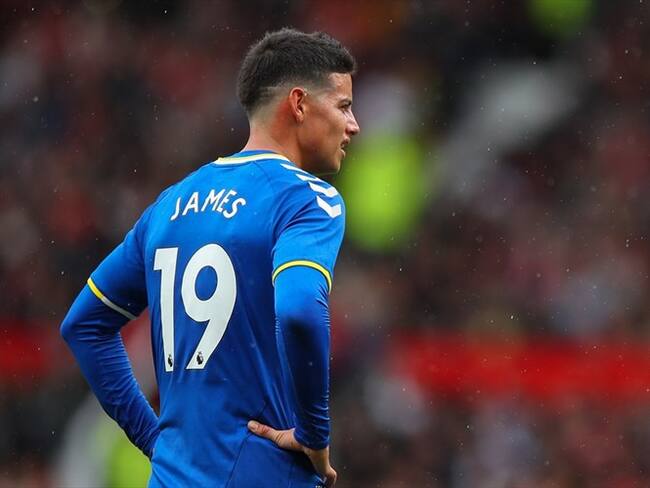 James Rodríguez en pretemporada con el Everton . Foto: Jay Barratt - AMA/Getty Images