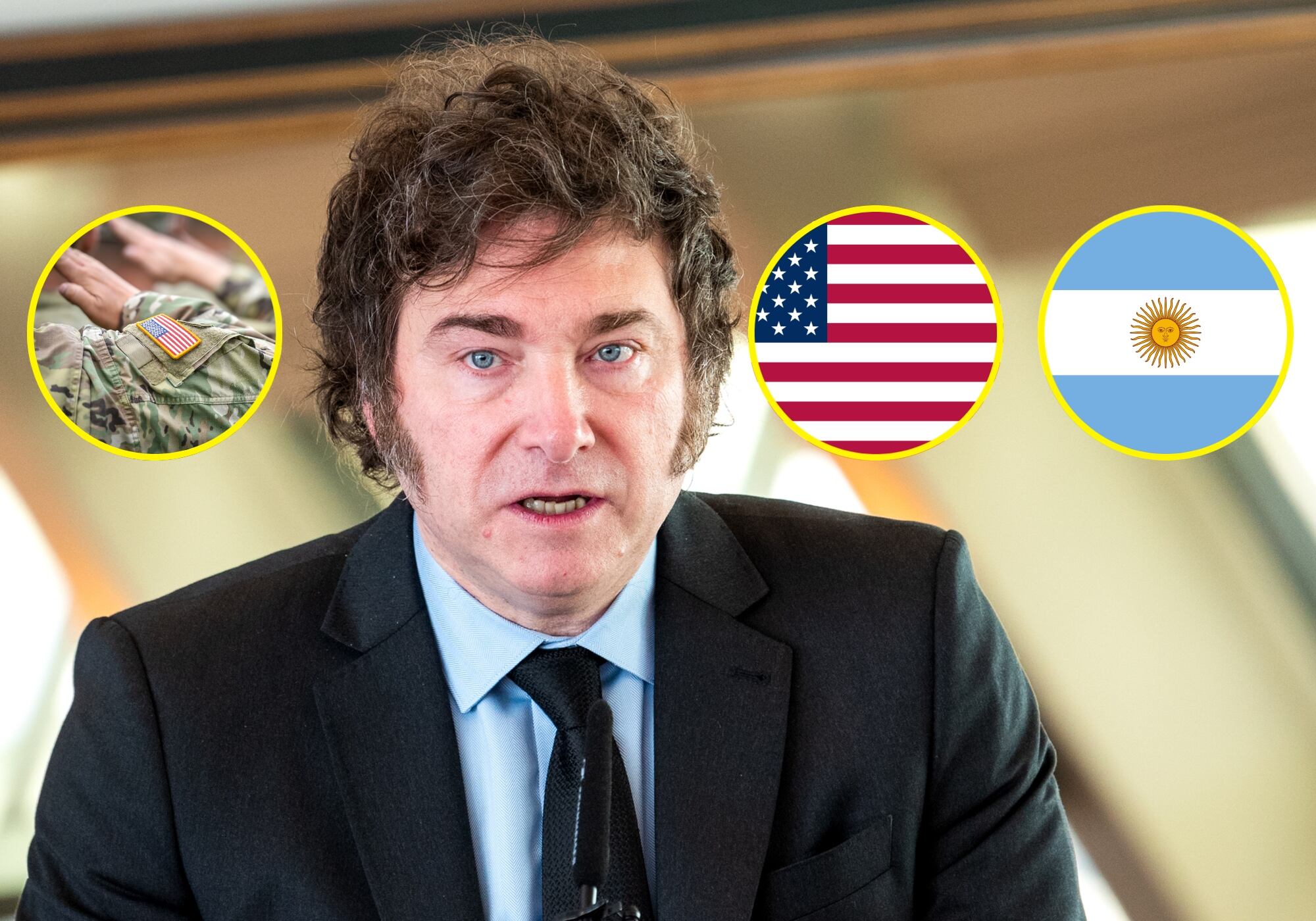Milei autorizó por decreto el desembarco de militares estadounidenses en Argentina. Foto: Getty Images.