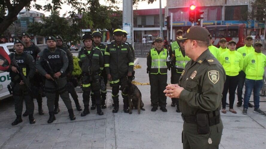 Para la noche de Guacherna, la Policía Metropolitana de Barranquilla desplegará un operativo de seguridad. Foto: Policía Nacional