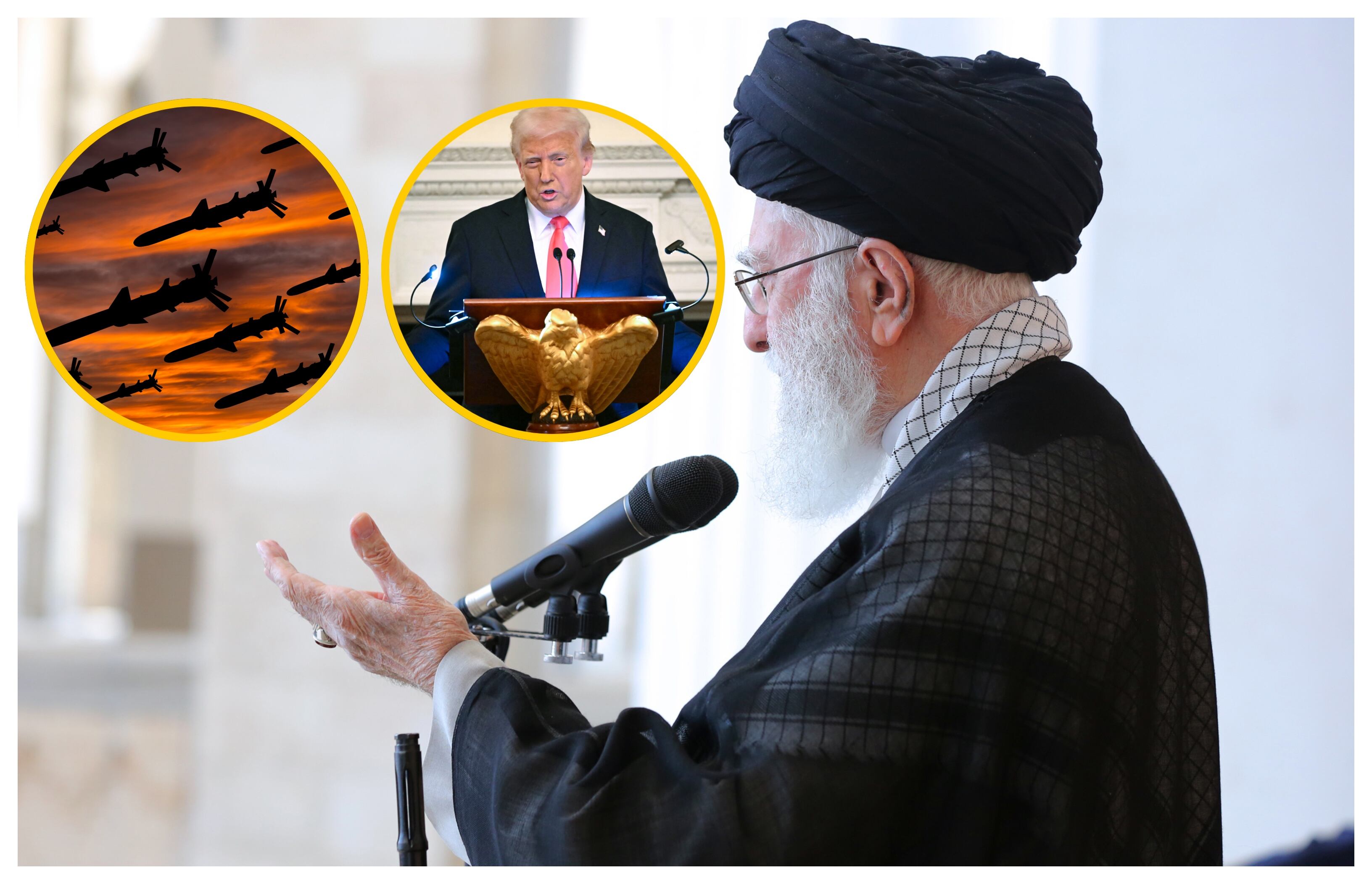 Ali Jameneí y Donald Trump. Foto: Iranian Leader's Press Office - Handout/Getty Images.