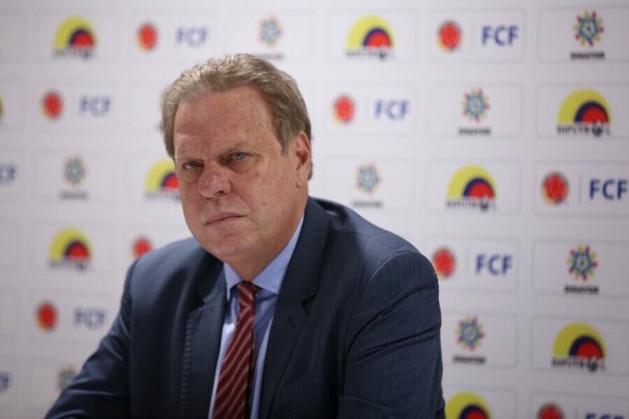 Presidente de la Federación Colombiana de Futbol (FCF) Ramón Jesurún. Foto: Colprensa.