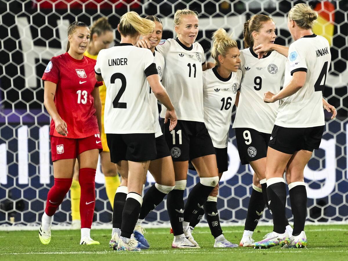 Alemania superó 2-0 a Polonia en la primera fecha de la Eurocopa Femenina
