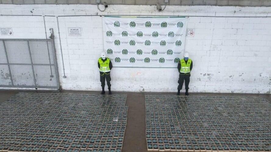 Esta droga iba a ser enviada hacia Centroamérica y Europa. Foto: Cortesía Policía de Antinarcóticos