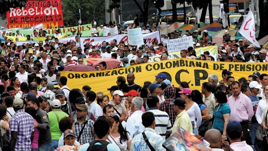 Marcha del Paro Nacional en Medellín (Archivo). Foto: Colprensa
