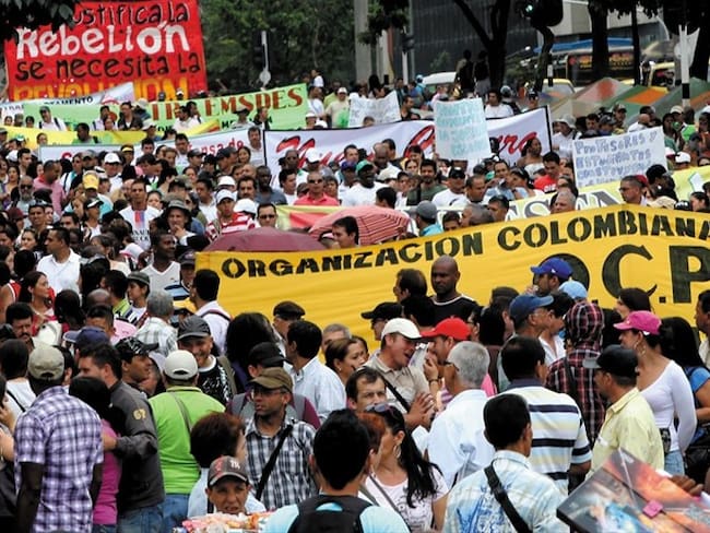 Marcha del Paro Nacional en Medellín (Archivo). Foto: Colprensa