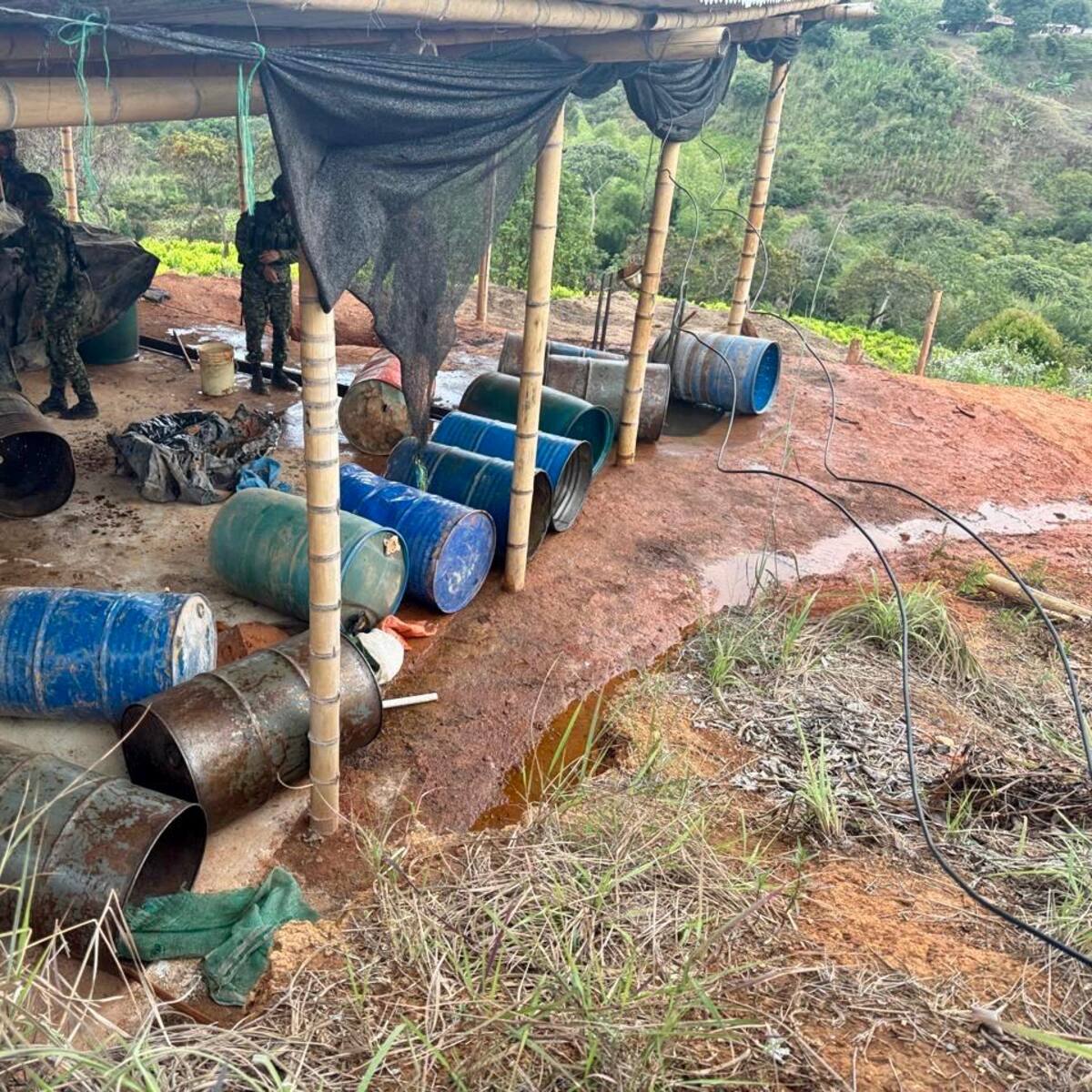 Ejército destruyó siete laboratorios de coca en el Cauca