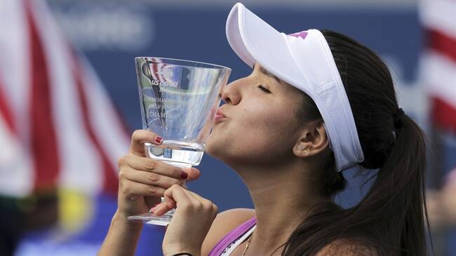 ¡María Camila Osorio es campeona del US Open Junior!. Foto: Associated Press - AP