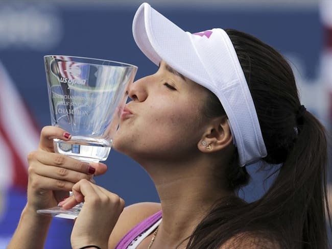 ¡María Camila Osorio es campeona del US Open Junior!. Foto: Associated Press - AP
