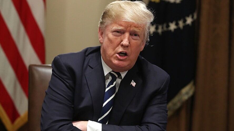 Trump critica cobertura de CNN y sugiere boicotear a su propietaria, AT&T. Foto: Getty Images