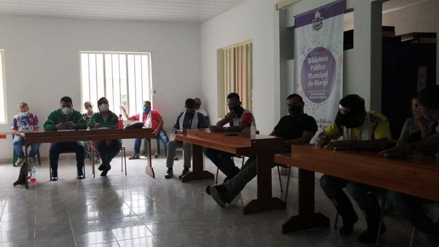 Fueron 17 asociaciones de barequeros que participaron en la reunión. . Foto: W