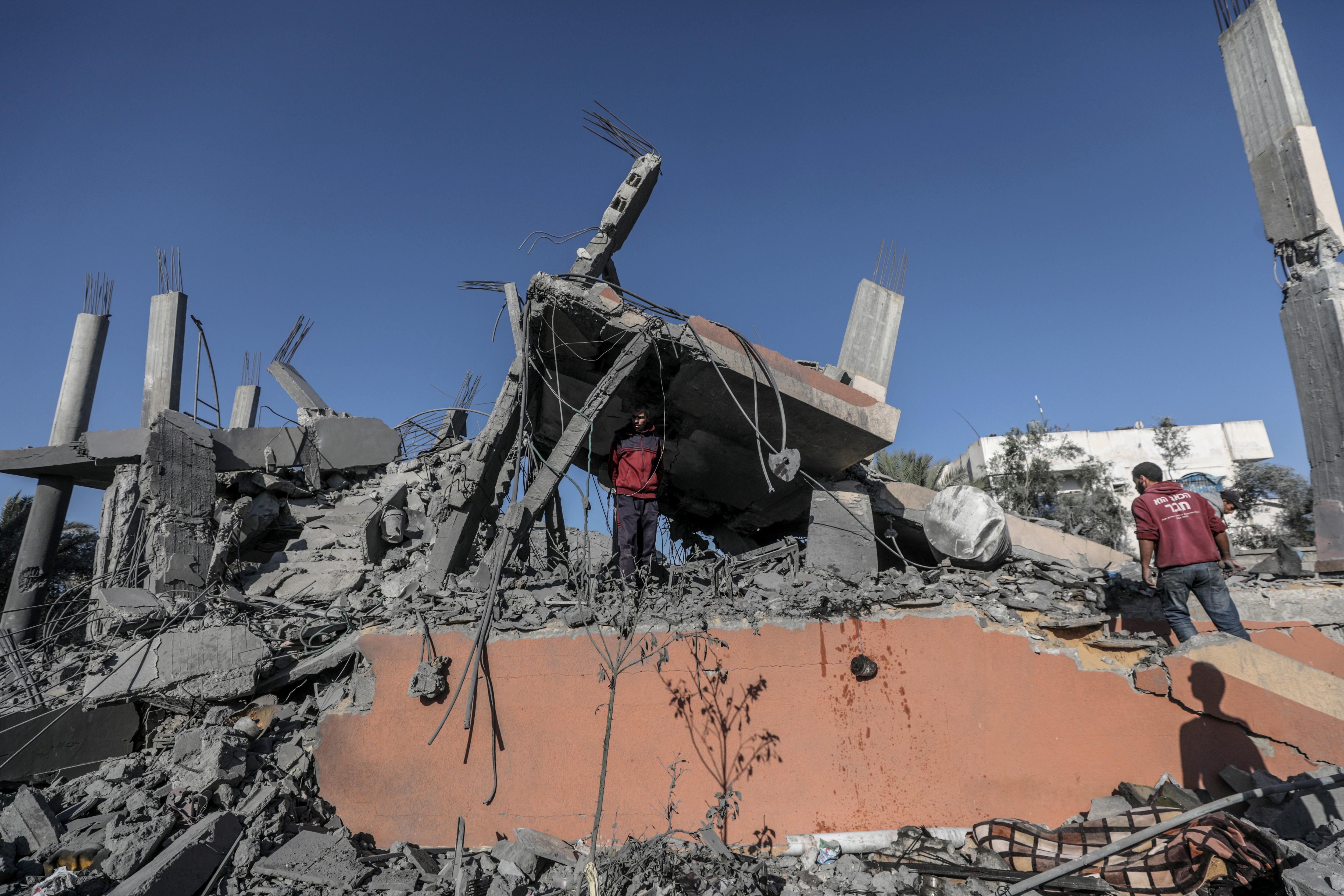 Bombardeo en Gaza. FOTO: EFE/EPA/MOHAMMED SABER