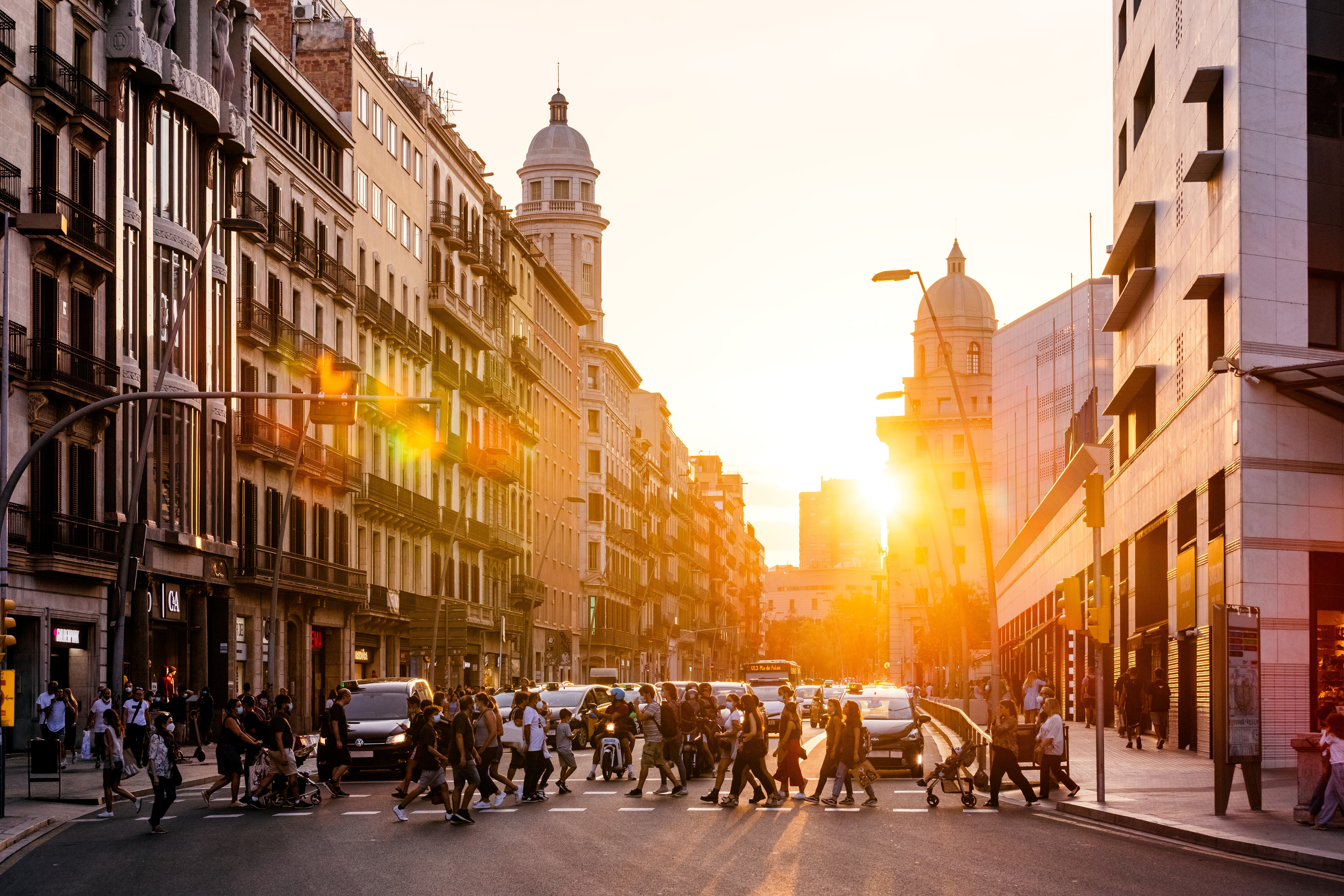 Calles en Barcelona, España. FOTO: Getty Images