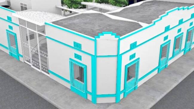 El render del proyecto 'La casa de los pescaítos' que hoy será inaugurada por Carlos Vives. Foto: Cortesía Fundación Tras la Perla