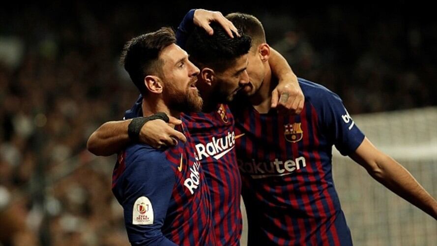 El Barcelona a la final de la Copa del Rey tras golear 3-0 al Real Madrid. Foto: Getty Images