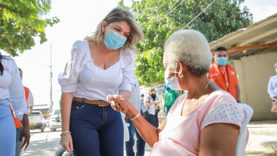 Juzgado declinó sanción de arresto y multa contra Virna Johnson, alcaldesa de Santa Marta . Foto: Twitter Virna Johnson