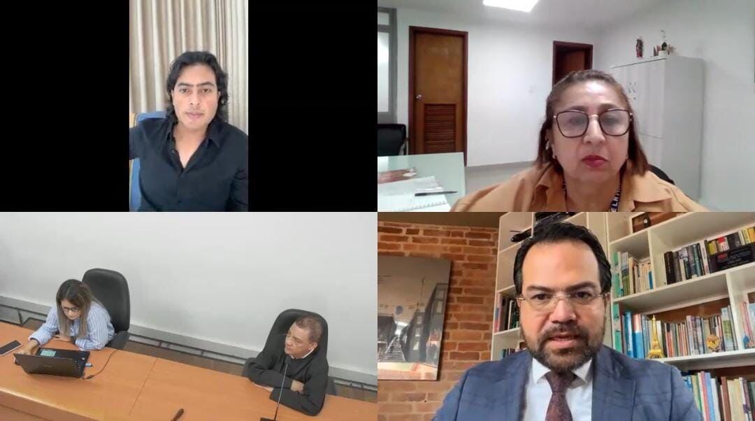 Audiencia preparatoria de juicio contra Nicolás Petro. Foto: captura.