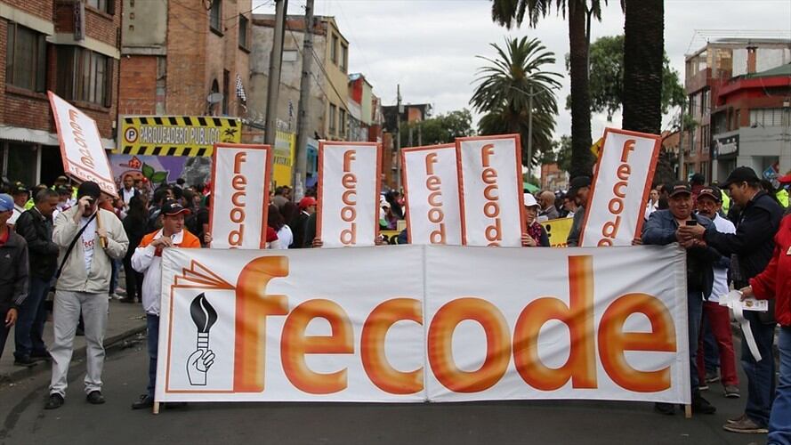 Fecode convoca a nuevas manifestaciones para el próximo 28 de septiembre. Foto: Colprensa