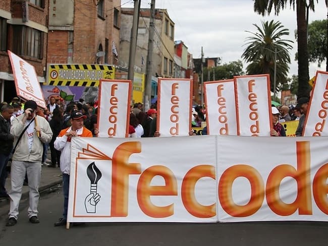 Fecode convoca a nuevas manifestaciones para el próximo 28 de septiembre. Foto: Colprensa