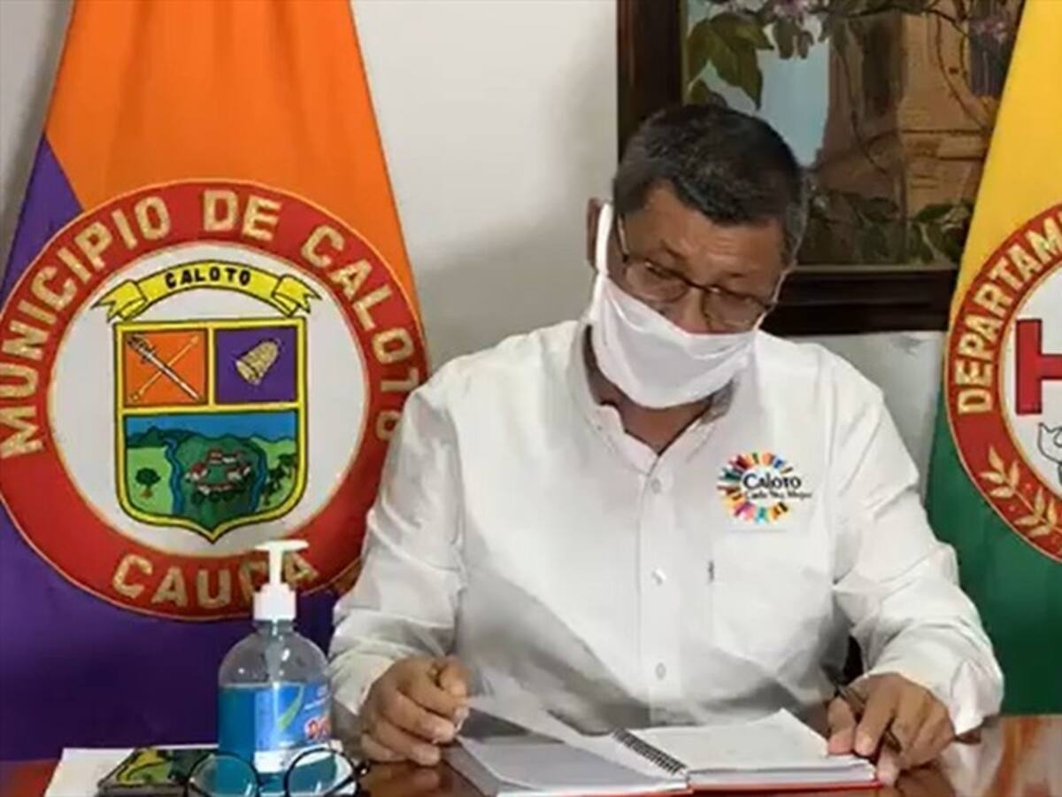 Decretan toque de queda tras confirmarse caso de Covid19 en Caloto, Cauca