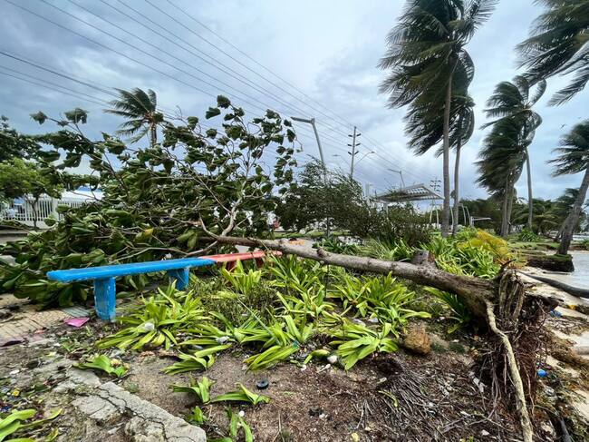 Tormenta Julia en Colombia. (Photo by MICHAEL AREVALO/AFP via Getty Images)