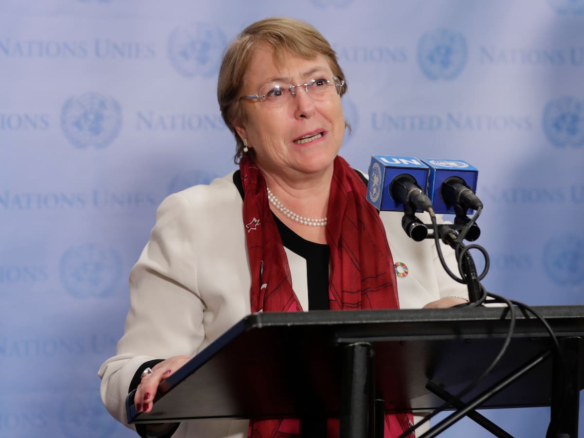 La alta comisionada de la ONU, Michelle Bachelet, viajará a China del 23 al 28 de mayo