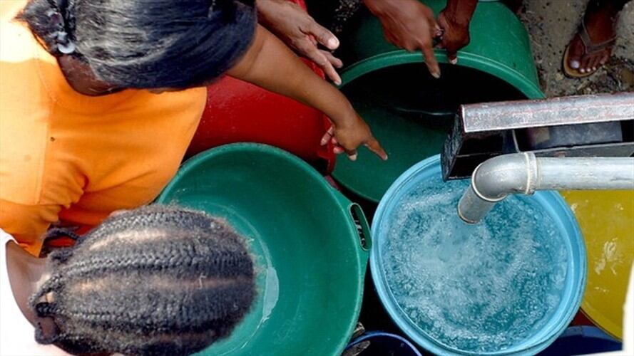 Recolección de agua. Foto: