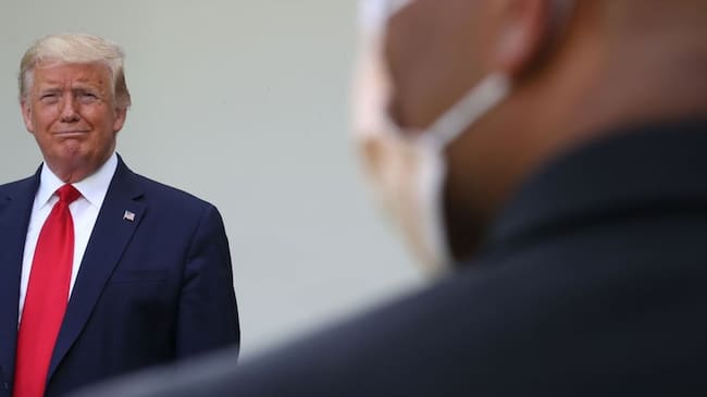 El presidente de Estados Unidos acusó a Twitter de "interferir" en las elecciones presidenciales de noviembre.. Foto: Getty Images