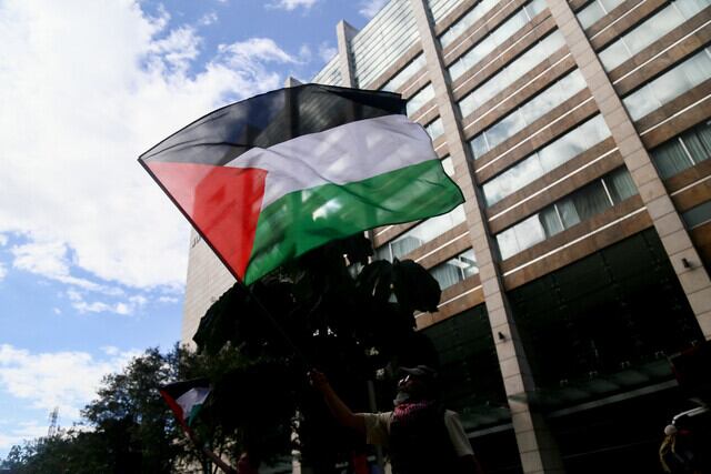 Protesta pro-Palestina. Foto:  (Colprensa - Lina Gasca)