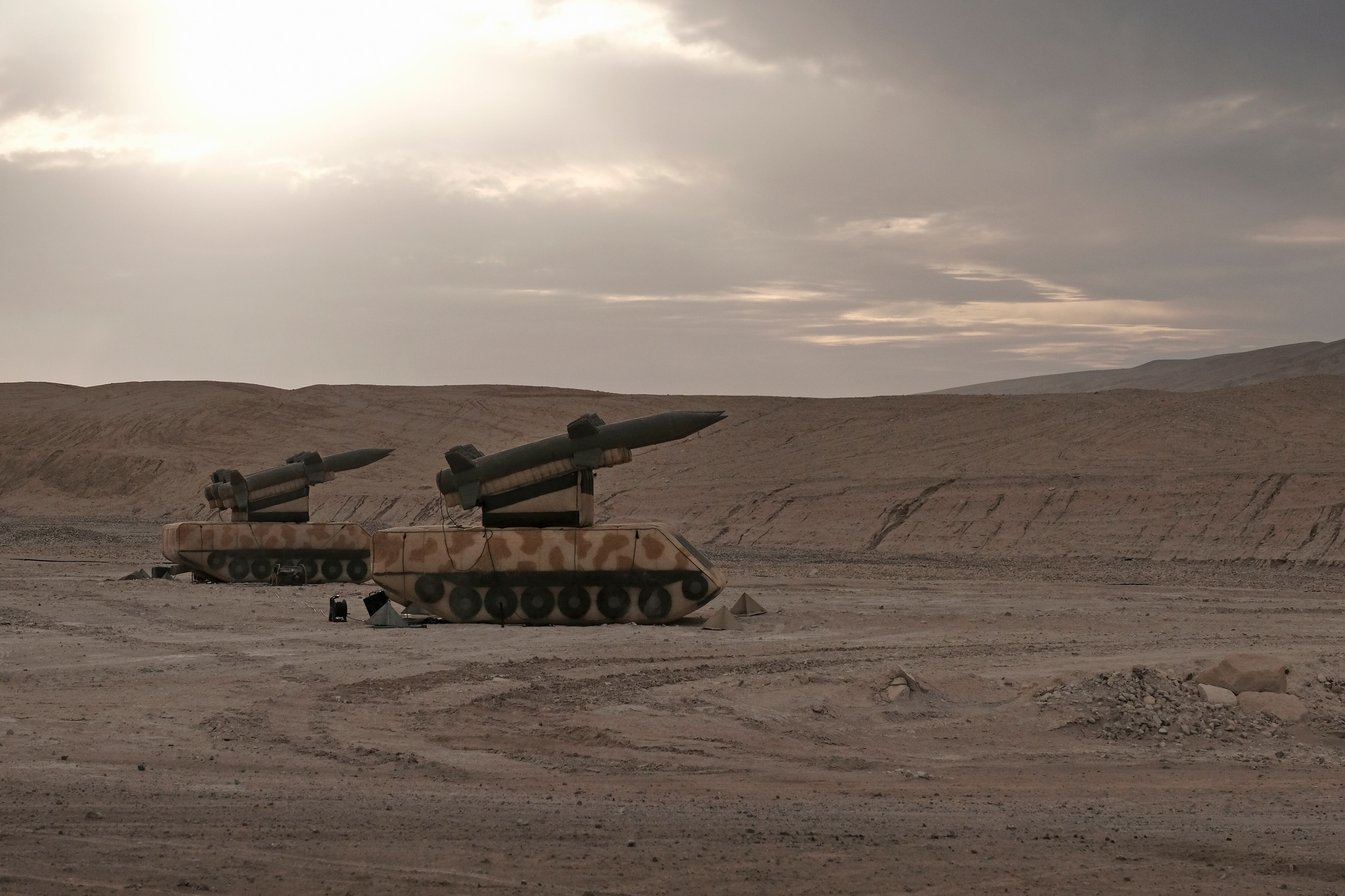 Misiles señuelo del Ejército israelí. FOTO: Imagen de referencia Getty Images