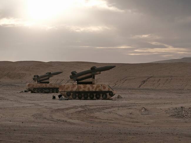 Misiles señuelo del Ejército israelí. FOTO: Imagen de referencia Getty Images