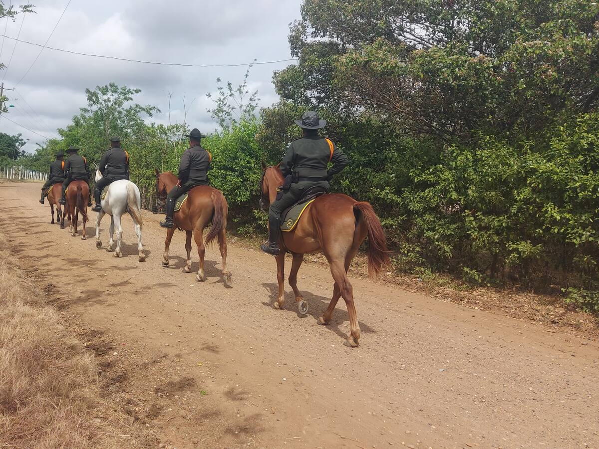 Intensifican presencia de carabineros en zonas rurales de Sahagún y Chinú, Córdoba