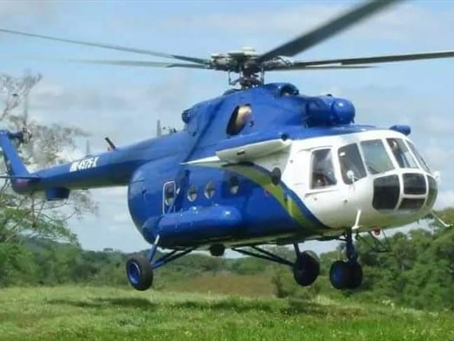 Atacan helicóptero de empresa contratista de Ecopetrol en el Catatumbo. Foto: Colprensa