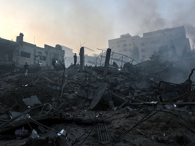 Guerra en la Franja de Gaza. Foto: EFE/EPA/MOHAMMED SABER