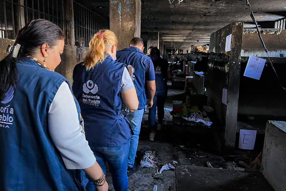 Visita de la Defensoría a la cárcel de Tuluá. Foto: suministrada