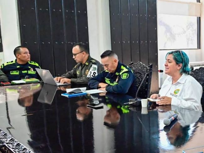 Ana María González, secretaria del Interior, en un Consejo de Seguridad. Crédito: Cortesía.