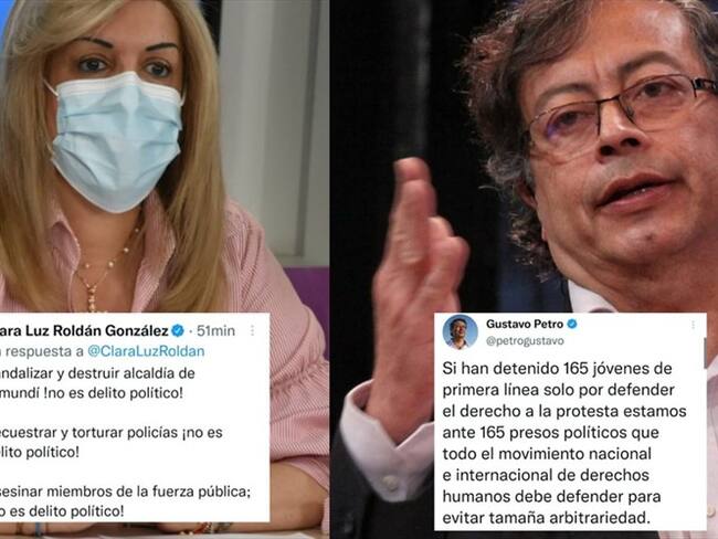 El senador y precandidato a la presidencia aseguró que los capturados de la primera línea son presos políticos. Foto: Colprensa